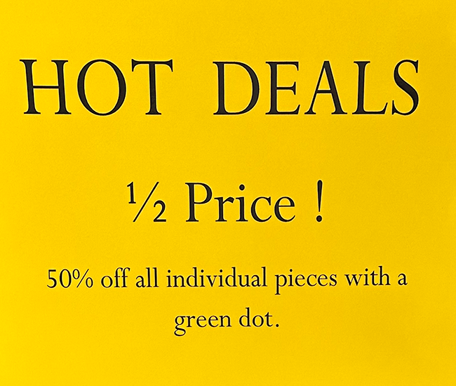 Hot Deals 50% OFF- Green Dot Specials