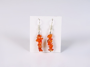 Carnelian Chip  Earring