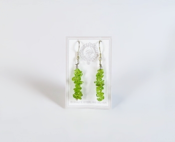 Peridot Chip Earring
