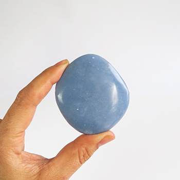 Angelite Palm Stone