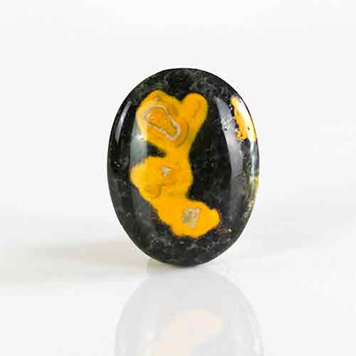 Bumblebee Jasper Palm Stone