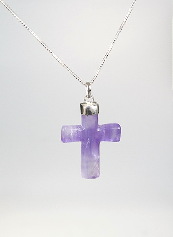 Amethyst Cross Pendant