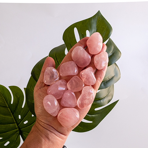 Tumbled Quartz, Rose High Grade Pack