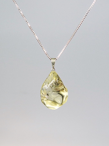 Natural Citrine Tumbled Pendant