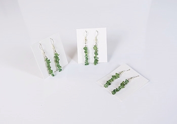 Apatite Green Chip Earring