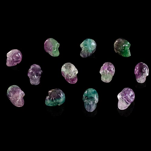 Fluorite  Skull 12 Pack