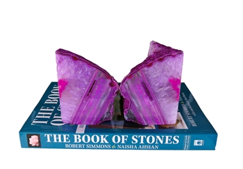 Agate Bookends Pink