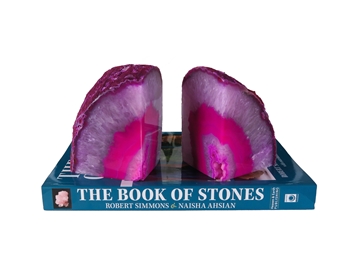 Agate  Bookends Pink