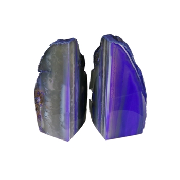 Agate Bookends Purple