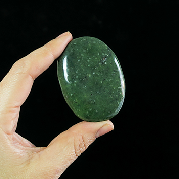 Nephrite Jade Palm Stone