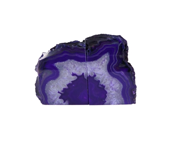 Agate Bookends Purple