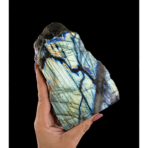 Labradorite,Flat Base (Slab)
