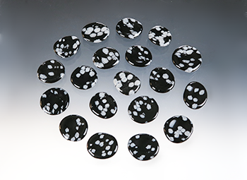 Worry Stones-Snowflake Obsidian