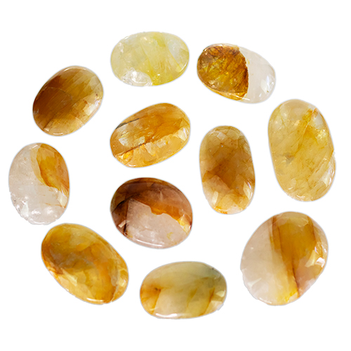 Hematoidal in Quartz Palm Stone