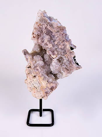 Amethyst Pink On Metal Base