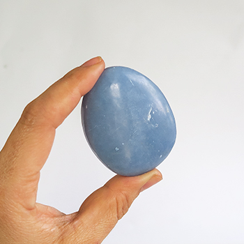 Angelite Palm Stone