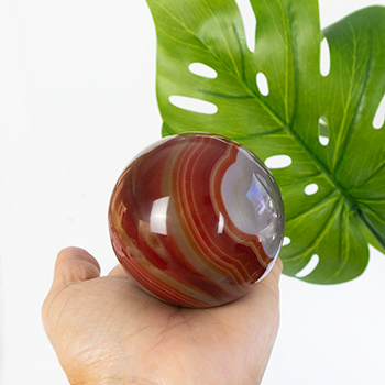 Agate Sphere Red