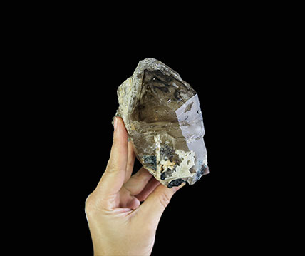 Elestial With Black Tourmaline