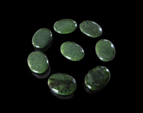 Nephrite Jade Palm Stone 8 Pack