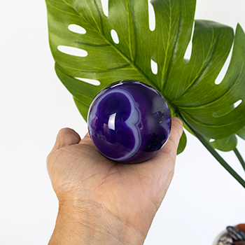Agate Purple Sphere