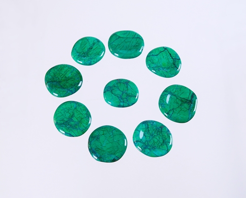 Green Howlite Worry Stone