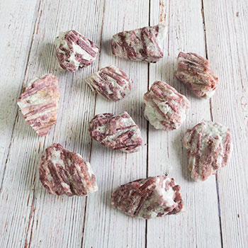 Pink Tourmaline in Quartz 10 Pack