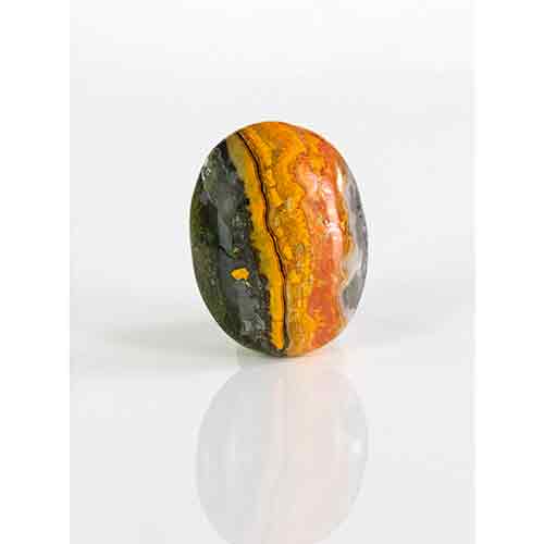 Bumblebee Jasper Palm Stone