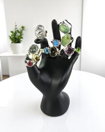 Mix Gem Crystal Rings 11 Pack