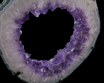 Amethyst Ring  On Metal Base