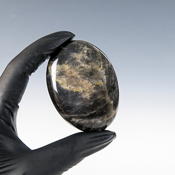 Black Moonstone Palm Stone
