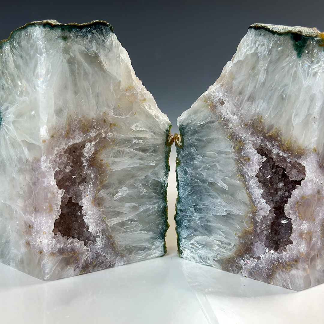 Agate Bookends Natural