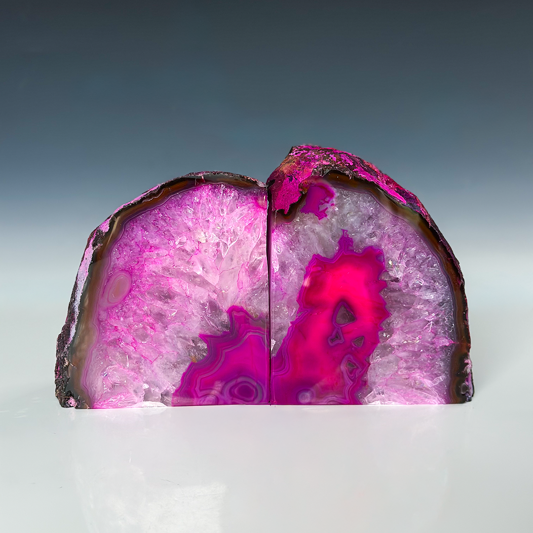 Agate Bookends Pink