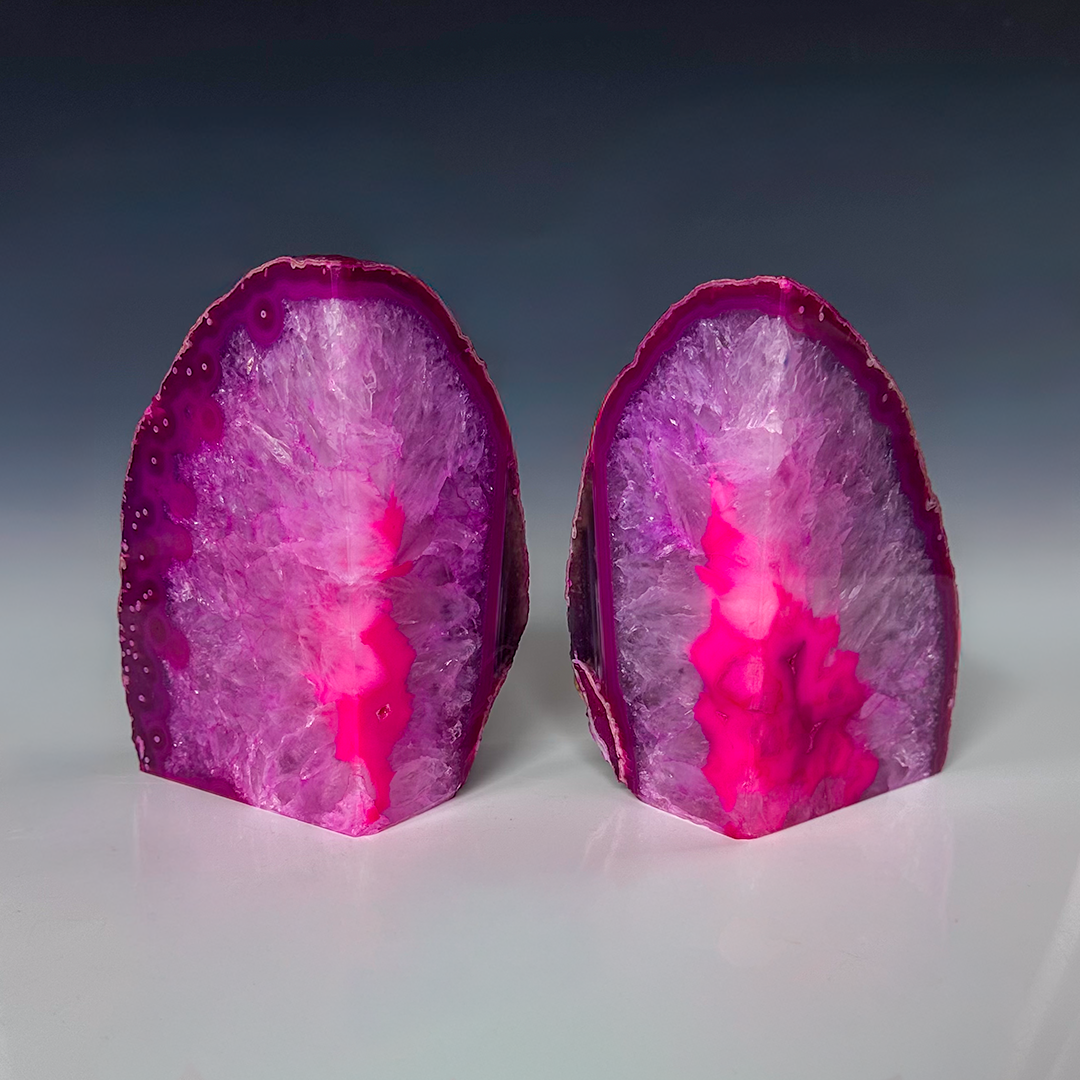 Agate Bookends Pink