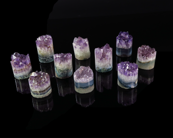Amethyst Cylinder Small 10 Pack