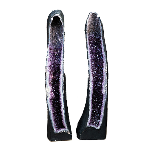 Amethyst Cathedral  Pair