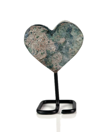 Angel Aura  Heart Cluster On Metal Base #3