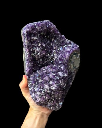Amethyst Druzy Polished Sides