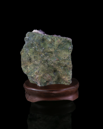 Amethyst Cluster On Wood Base #2