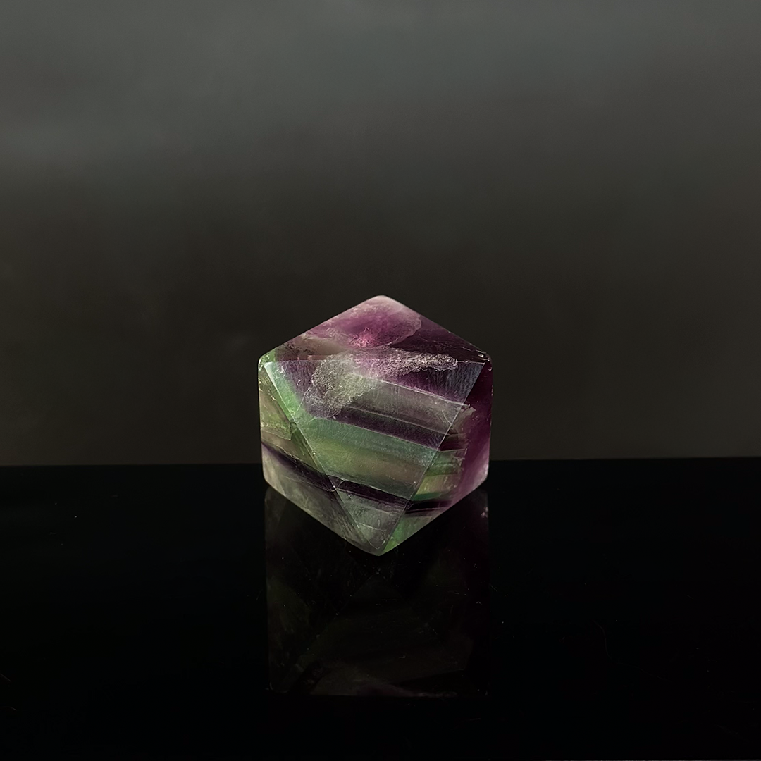 Fluorite Octahedron, Polished