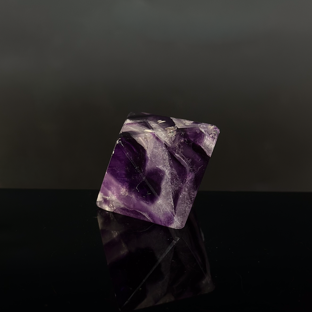 Fluorite Octahedron, Polished
