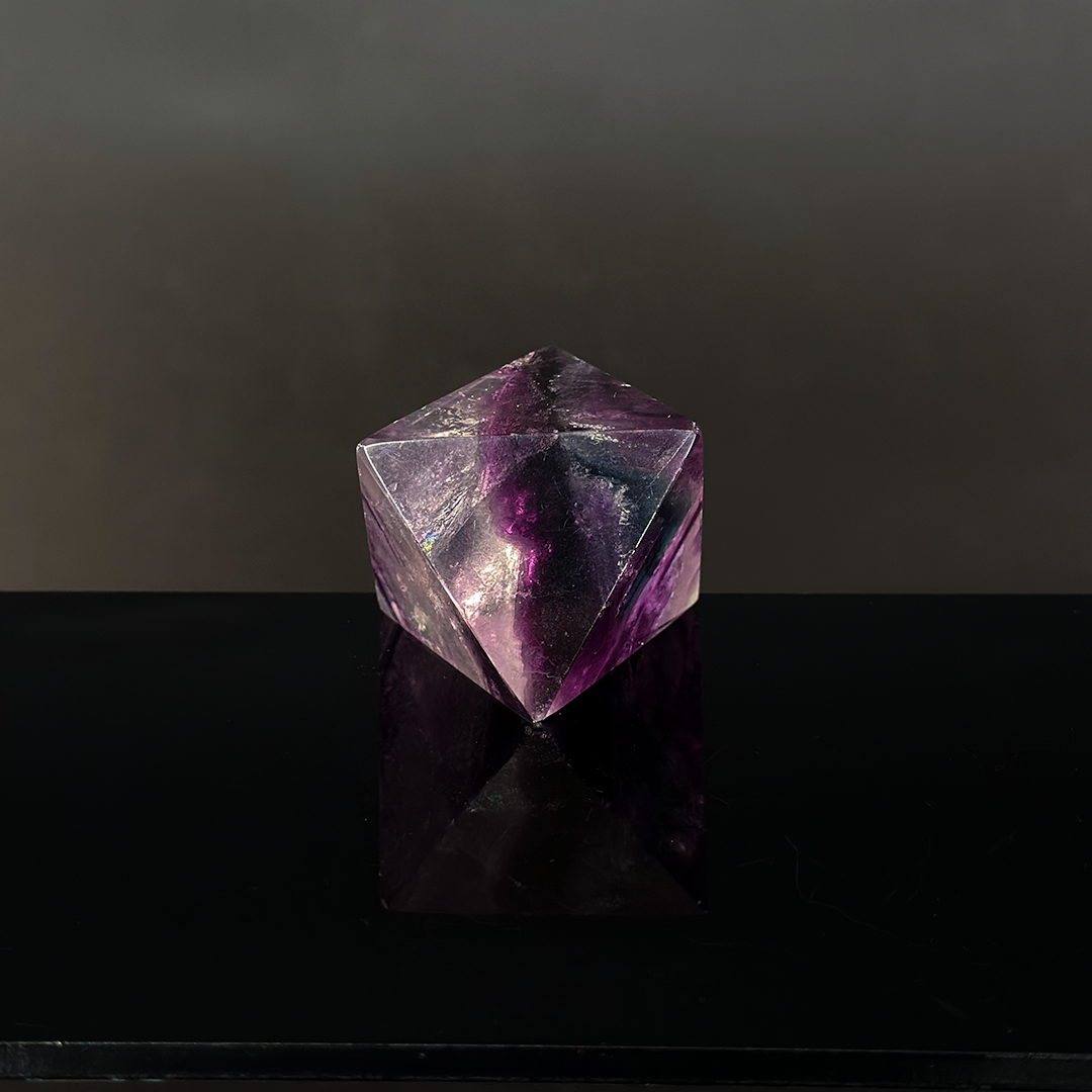 Fluorite Octahedron, Polished