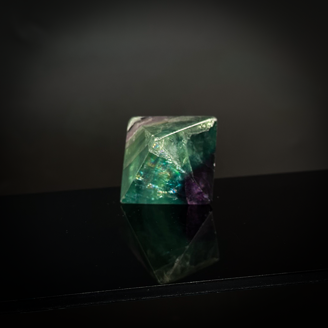 Fluorite Octahedron, Polished