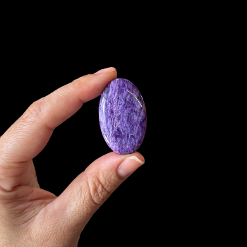 Charoite Palm Stone