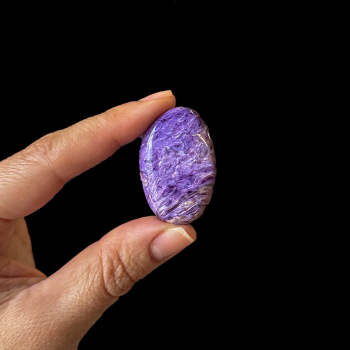 Charoite Palm Stone