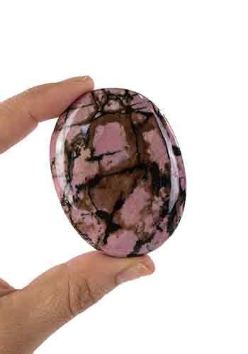 Rhodonite Palm Stone