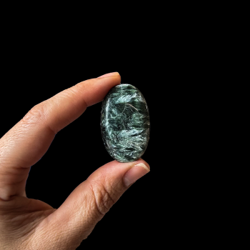 Seraphinite Palm Stone
