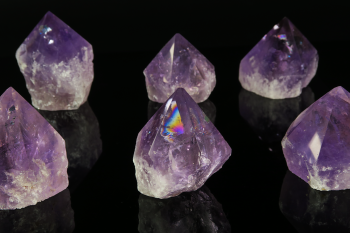 Amethyst Semi Polished Point Small 6 Pack