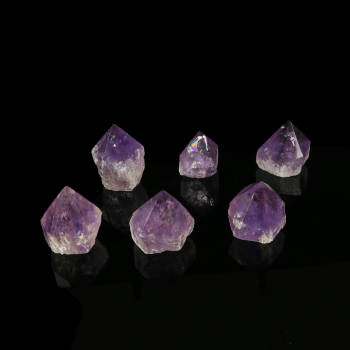 Amethyst Semi Polished Point Small 6 Pack #2