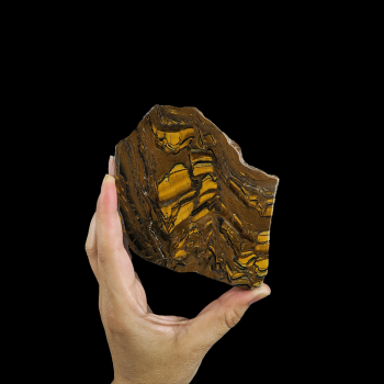 Tiger Eye Iron  Slab Natural Edge