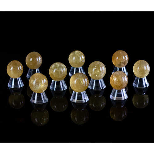 Honey Calcite Sphere Small 10 Pack